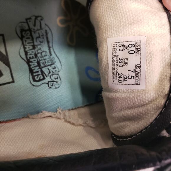 Vans SpongeBob SquarePants Old Skool Off The Wall Womens 7.5 Mens 6 - Picture 12 of 14